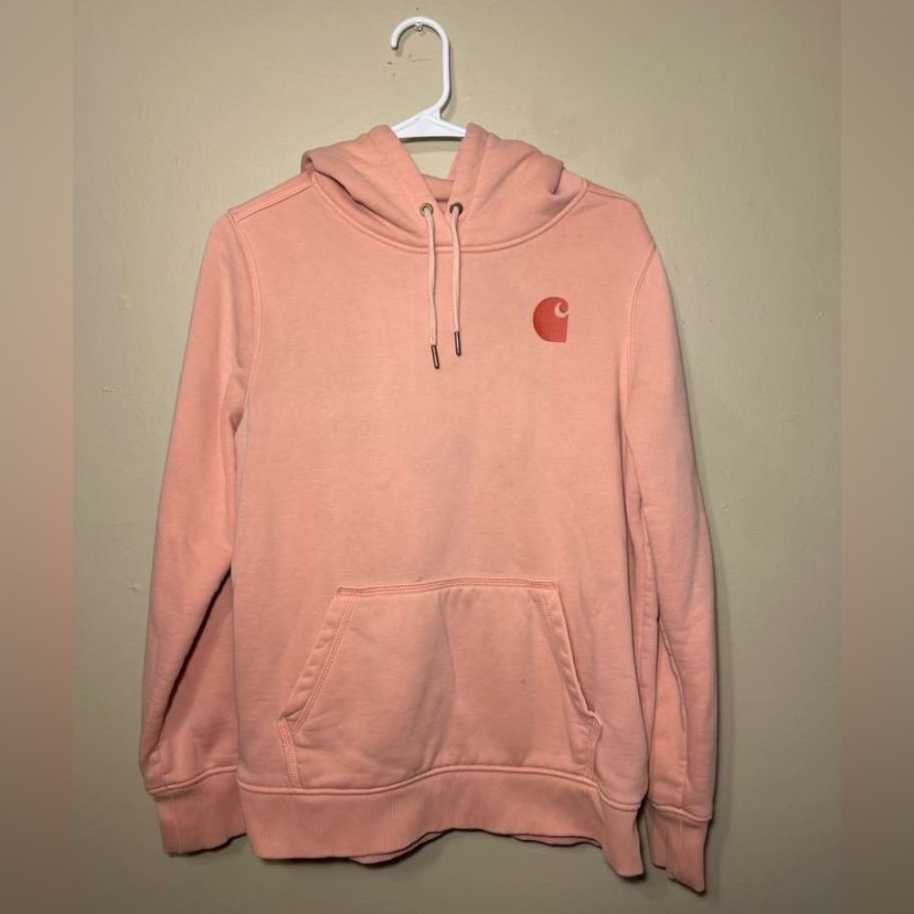 Carhartt relaxed  fir pullover peach Blush Pink Hoodie medium